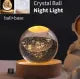 3D Galaxy Crystal Ball Lamp – USB LED Moon Lamp