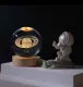 3D Galaxy Crystal Ball Lamp – USB LED Moon Lamp
