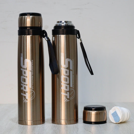 1 Liter Stainless Steel Vacuum Flask – Premium Hot & Cold Water Bottle